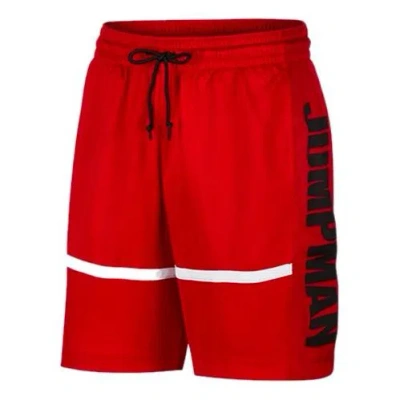Nike Athleisure Casual Sports Basketball Shorts Red