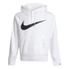 Nike Athleisure Casual Sports Hooded Fleece Lined White