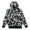 Nike Athleisure Casual Sports Printing Fleece Black