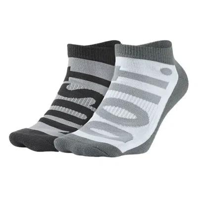 Nike Athleisure Casual Sports Socks Couple Style 2 Pairs Gray