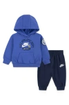 Nike Athletic Dept. Hoodie & Joggers Set In Blue