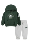 Nike Babies'  Athletic Dept. Hoodie & Joggers Set In Green