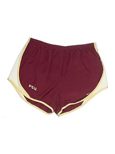 Pre-owned Nike Athletic Shorts In Burgundy