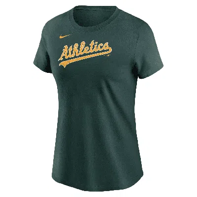 Nike Athletics Wordmark  Women's Mlb T-shirt In Green