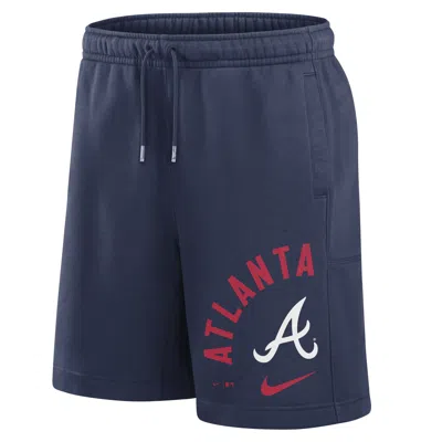 Nike Atlanta Braves Arched Kicker  Men's Mlb Shorts In Blue