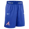 Nike Men's Royal Atlanta Braves Authentic Collection City Connect Performance Knit Shorts In Blue