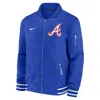 Nike Atlanta Braves Authentic Collection City Connect Game Time  Men's Mlb Full-zip Bomber Jacket