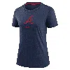 Nike Atlanta Braves Authentic Collection Early Work  Women's Mlb T-shirt In Blue