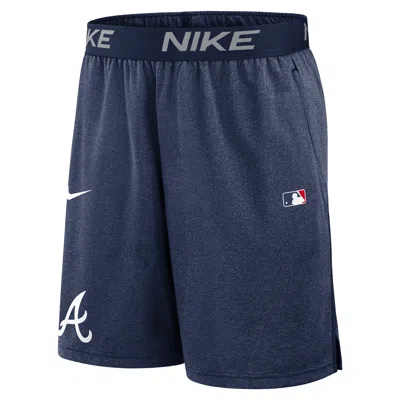 Nike Atlanta Braves Authentic Collection  Men's Dri-fit Mlb Shorts In Blue
