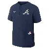 Nike Atlanta Braves Authentic Collection  Men's Mlb Short-sleeve Windshirt