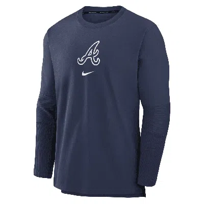 NIKE ATLANTA BRAVES AUTHENTIC COLLECTION PLAYER  MEN'S DRI-FIT MLB PULLOVER JACKET,1015594166