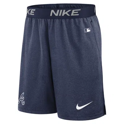 Nike Atlanta Braves Authentic Collection Practice  Men's Dri-fit Mlb Shorts In Blue