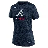 Nike Atlanta Braves Authentic Collection Velocity  Women's Dri-fit Mlb T-shirt In Blue