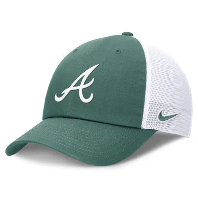 Nike Atlanta Braves Bicoastal Club  Unisex Mlb Trucker Adjustable Hat In Green