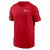 Nike Atlanta Braves City Connect 2-hit  Men's Mlb T-shirt In Red