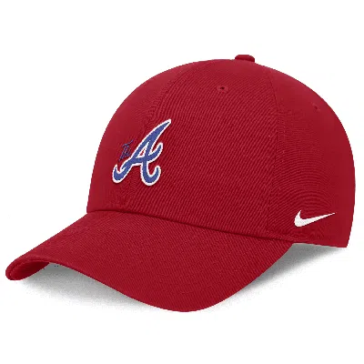 Nike Atlanta Braves City Connect Club  Unisex Mlb Adjustable Hat In Red