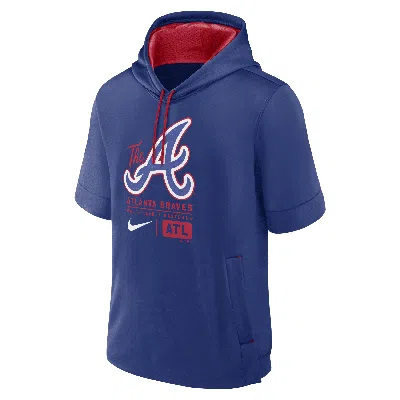 Nike Atlanta Braves City Connect  Men's Mlb Short-sleeve Pullover Hoodie In Blue