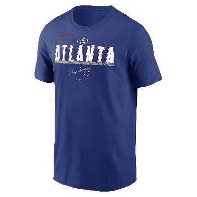 Nike Atlanta Braves City Connect  Men's Mlb T-shirt In Blue