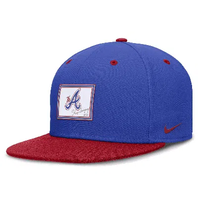 Nike Atlanta Braves City Connect True  Men's Dri-fit Mlb Fitted Hat In Blue
