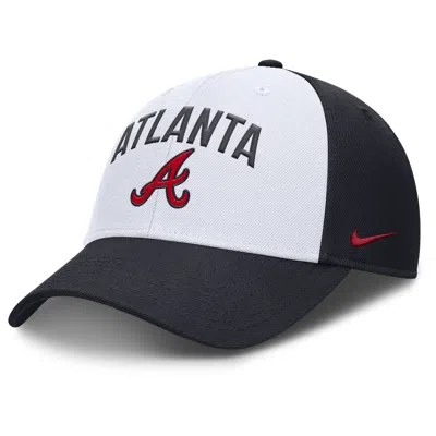 Nike Atlanta Braves Club  Men's Dri-fit Mlb Adjustable Hat In White