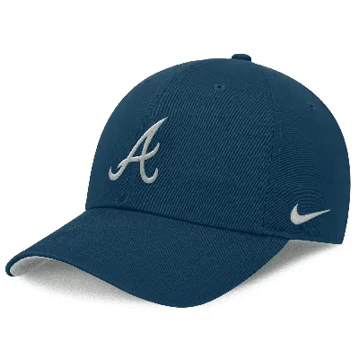 Nike Atlanta Braves Club  Men's Mlb Adjustable Hat In Blue