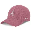 Nike Atlanta Braves Club  Women's Mlb Adjustable Hat In Pink