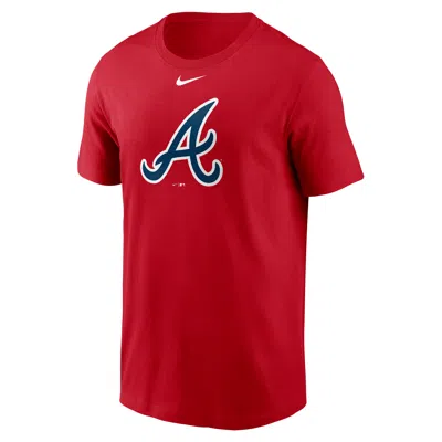 Nike Atlanta Braves Fuse Large Logo  Men's Mlb T-shirt