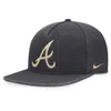 Nike Atlanta Braves Pro  Men's Mlb Adjustable Hat In Gray