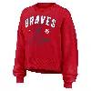 Nike Atlanta Braves  Women's Mlb Pullover Crew In Red