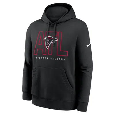 Nike Atlanta Falcons Busted Play Club  Men's Nfl Pullover Hoodie In Black