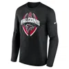 Nike Atlanta Falcons Legend Icon  Men's Dri-fit Nfl Long-sleeve T-shirt In Black