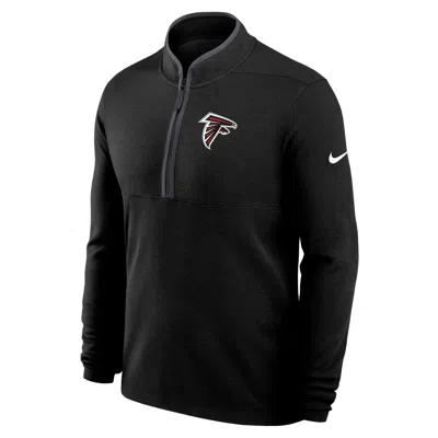 Nike Atlanta Falcons Logo Victory  Men's Dri-fit Nfl 1/2-zip Long-sleeve Top In Black