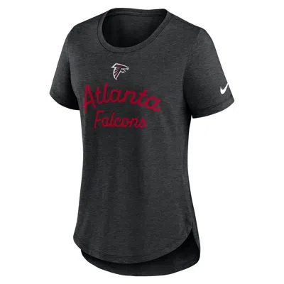 Nike Atlanta Falcons Script  Women's Nfl T-shirt In Gray