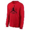 Nike Atlanta Hawks Essential Big Kids' Jordan Nba Long-sleeve T-shirt In Black