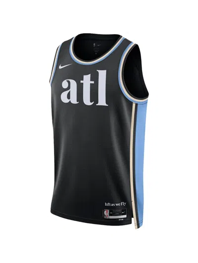 Nike Atlanta Hawks Swingman Tank Top In Black