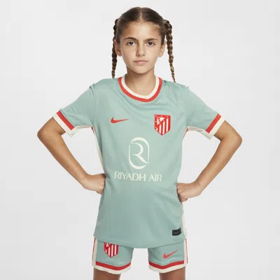 Nike Atlético Madrid 2024/25 Stadium Away Big Kids'  Dri-fit Soccer Replica Jersey In Green