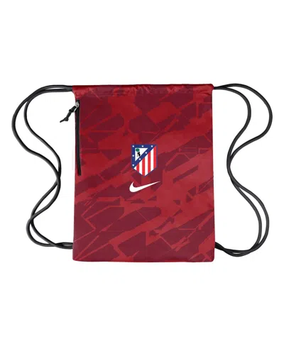 Nike Atletico De Madrid Patterned Heritage Gym Sack In Red