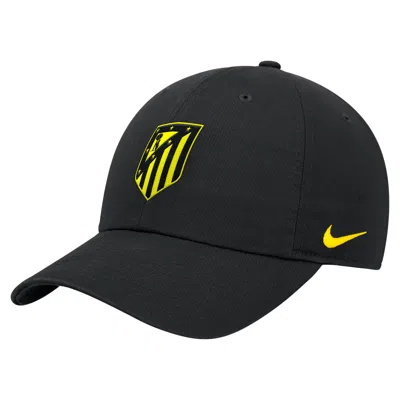 Nike Atletico Madrid Club  Men's Adjustable Cap In Black