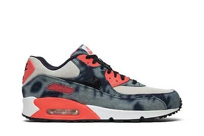 Pre-owned Nike Atmos X Air Max 90 Qs 'bleached Denim' 700875-400 In Midnight Navy/black/white/infrared