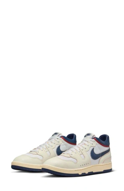 Nike Attack Premium Tennis Sneaker In Sail/ Midnight Navy