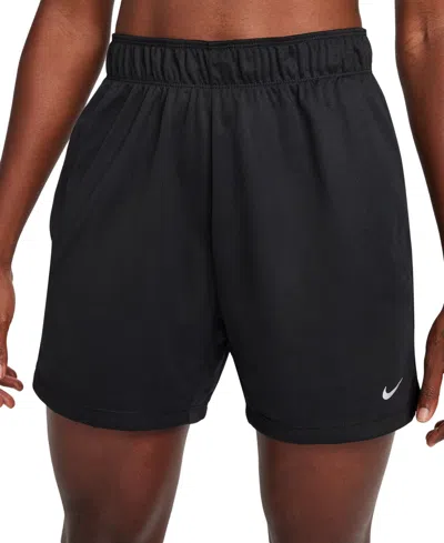 Nike Attack Women's Dri-fit Fitness Mid-rise Shorts In Black,refs
