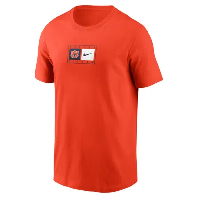Nike Auburn Campus Logo Swoosh  Men's College T-shirt In Orange