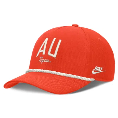 Nike Auburn Legacy Letter Rise  Unisex Dri-fit College A-frame Adjustable Hat In Red