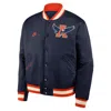 Nike Auburn Legacy  Men's College Full-snap Bomber Jacket In Blue