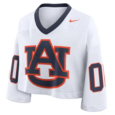 Nike Auburn Logo  Women's Dri-fit College Cropped Jersey In Multi