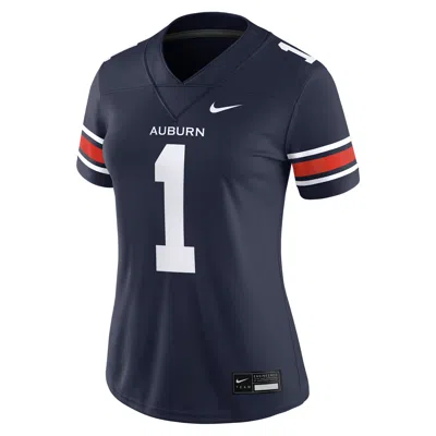 Nike Auburn Menâs  Women's Dri-fit College Game Jersey In Blue
