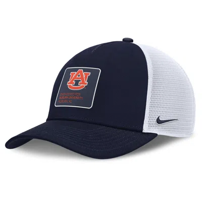 Nike Auburn On-field Rise Engineered  Men's College Trucker Adjustable Hat In Blue