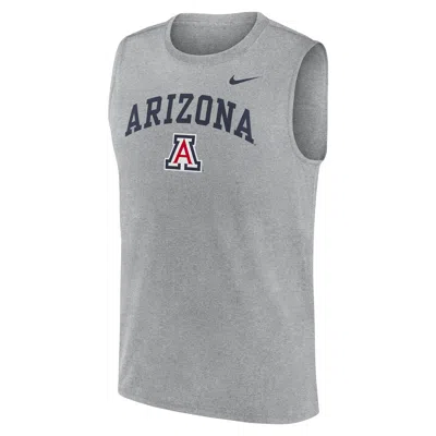 Nike Auburn Primetime Arch Legend  Men's Dri-fit College Muscle Tank Top In Gray