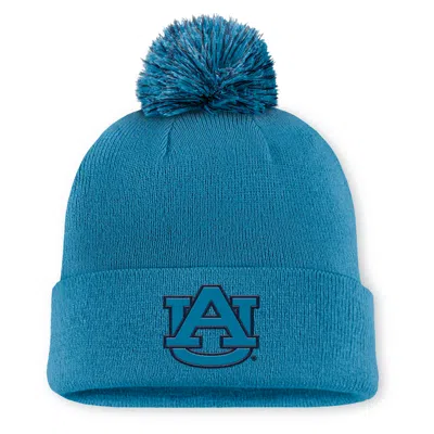 Nike Auburn Primetime Campus Toned  Men's College Cuffed Pom Beanie In Brown