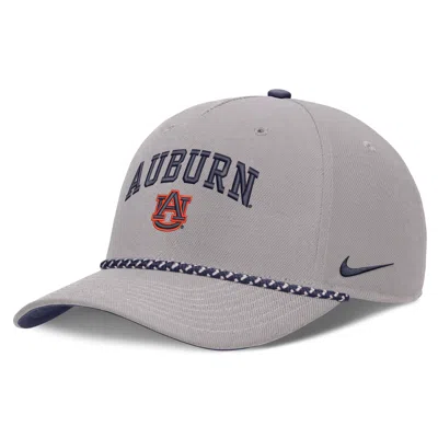 Nike Auburn Primetime Rise Rope  Unisex College Adjustable Hat In Gray